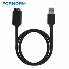 FORNORM USB 3.0 Male Transmission Data Cable Cord Adapter Converter With External Power Cable For Mobile Hard Drive Disk 65cm