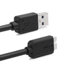 FORNORM USB 3.0 Male Transmission Data Cable Cord Adapter Converter With External Power Cable For Mobile Hard Drive Disk 65cm