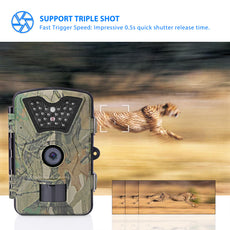 Game & Trail Camera 1080P FHD 12MP Waterproof Wildlife Cameras 120 Degrees Detect Angle/Infrared Night Vision/Motion Activated/0.5s Trigger Speed Surveillance Camera with 2.4" LCD Screen & 42pcs IR LEDs