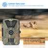Game & Trail Camera 1080P FHD 12MP Waterproof Wildlife Cameras 120 Degrees Detect Angle/Infrared Night Vision/Motion Activated/0.5s Trigger Speed Surveillance Camera with 2.4" LCD Screen & 42pcs IR LEDs