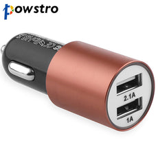 5V 3.1A Car Charger USB Adapter Aluminun 2 USB Intelligent Quick Charging for Mobile Tablet Charging for HYUNDAI BMW VW etc