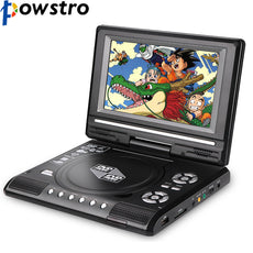 7.8 inch Portable DVD Player 270 Degree Swivel Screen DVD TV Game Player Analog TV Display EU Plug