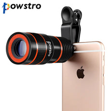 8x Zoom Optical Phone Telescope Portable Mobile Phone Telephoto Camera Lens and Clip for iPhone Samsung HTC Huawei LG Sony Etc