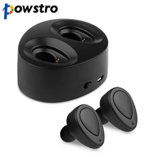 Powstro In-ear Invisible Wireless Earphones with Microphone Bluetooth 4.1 CSR 4.1 Stereo Mini Earbuds for iPhone7 Samsung TWS-K2