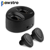 Powstro In-ear Invisible Wireless Earphones with Microphone Bluetooth 4.1 CSR 4.1 Stereo Mini Earbuds for iPhone7 Samsung TWS-K2