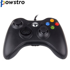 POWSTRO USB Wired Gamepad Controller for Microsoft Xbox 360 WII PS3 Slim PC Windows Joystick Gamepads for Game Lovers