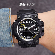 SBAO Fashion Watch LED Men Waterproof Sports Watches Shock Digital Electronic