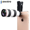 Powstro Universal 8X HD Optical Monocular Telescope Phone Lens Zoom with Phone Clip for Ball Game Concert Theater Opera