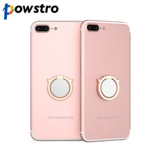 Powstro Phone Ring Holder 360 Degree Rotatable Desk Stand Anti Drop Finger Gripper with Small Mirror for Smartphone Tablet