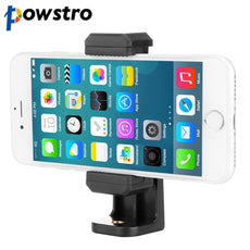 360 Degree Rotation Cell Phone Mount Holder Bracket Stand 2 1/4" Screw Hole for Selfie Stick Tripod for Xiaomi Samsung IPhone