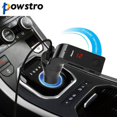 Powstro Car charger for Wireless Hands Free Bluetooth for FM Transmitter for Car Kit Player SD USB LCD Car Music Player G7