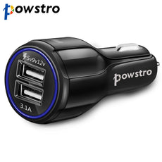 Powstro QC3.0 fast charger 5V 3.1A Dual USB Qualcomm Quick Charge 3.0 for Xiaomi Mi4 5 iPhone Samsung Galaxy S7 S6 Note HTC