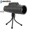 Powstro Phone Telescope 10X HD Optical Monocular Telescope Phone Lens with Phone Clip and Tripod For iphone 7 8 Samsung Galaxy