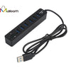 2 in1 USB 2.0 Hub 6 Port Power Adapter Combo Super Speed 6 Port Splitter HUB USB Card Reader#20