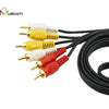 2017 Fashion Triple 3 x Phono Male To Male Cable Audio Composite Video RCA Lead Short Or Long