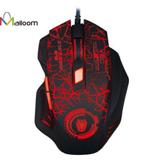 Malloom 2016 Mouse Game 3200 DPI 6D Buttons LED Mechanical Wired Gaming Mouse For PC Laptop Gift Sale