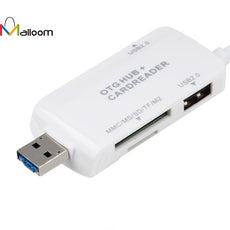 2017 USB HUB With Power Adapter 7-in-1 USB Adapter HUB High Speed And SD TF Card Reader OTG For Smartphone