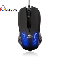 Malloom New Blue-ray LED 2000DPI USB Wired Gaming Optical Mouse for PC Computer