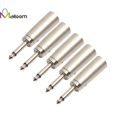5PC 2017 Studio Equipment 3 Pin XLR Male To Mono 6.35mm 1/4 Guitar Jack Socket Adapter Audio Music AMP#20