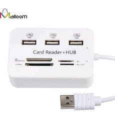 Computer Accessories Micro USB Hub Combo 2.0 3 Ports Card Reader High Speed Multi USB Splitter Hub USB Combo All  For PC#40