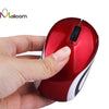 Malloom Cute Mini 2.4 GHz 4 Color Battery 2000DPI 3 Keys 10 M Distance Stock Wireless Optical Mouse Mice For PC Laptop Notebook