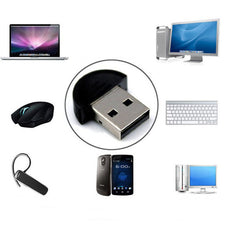 2017 New Free Shipping Mini USB Bluetooth Dongle Adapter for Laptop PC Win Xp Win7 8 iPhone 4GS 5GS