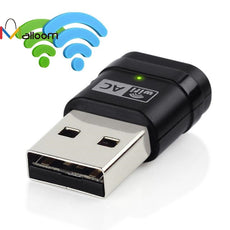 Wireless USB WiFi Adapter Dongle USB Wireless Adapter Stocking Dongle 600Mbps Dual Band 2.4/5Ghz Wireless Security Encryption