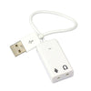 2PCS 2016 Computet Accessories 3D USB 2.0 Virtual 7.1 Audio Sound Card Adapter For Laptop PC WIN 7 Mac