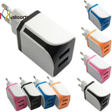 2016 Phone Accessoires Dual USB Ports Home Wall Travel AC Power Charger Adapter For Samsung EU