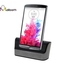 2016 Phone Accessories New High Quality Dual Desktop Dock USB Sync Charger Cradle with Battery Charging for LG G3 D855
