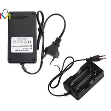 New Black AC 110V/220V 18650 3.7V Rechargeable Li-Ion Dual Battery Charger US&EU Plug Travel Battery Power Adapter Hgih Quanlity