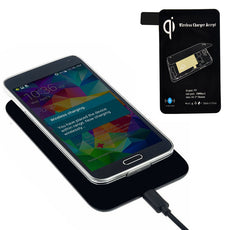 Black Universal 2017 Qi Wireless Charger Universal Receiver Tag For Samsung Galaxy S5 i9600 G900 Pad Wireless Charging#25