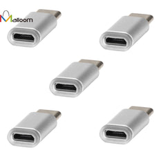 5PC Free Shipping 2016 Phone Accessories Fashion USB-C Type-C To Micro USB Data Charging Adapter For Android Phone