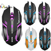 3200DPI 6D Button USB Wired Optical Game Gaming Mouse Mice PC Laptop USB Mouse For CS High-End Player Gift LED lights #201