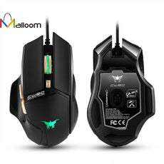 Mouse USB LED Combaterwing CW90 3800 DPI Optical Wired Gaming Mouse For CS High-End Player High Quality Mouse For Mac PC #201