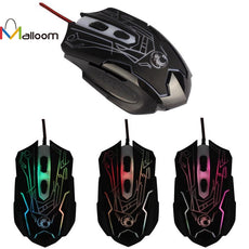Malloom 2016 High Quality  2000DPI USB Optical Wired Mouse Gaming 6d Button For Laptop PC Game Mice #LR17