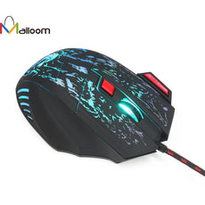 Malloom Newest Computer Mouse 2016 Hot Sale Professional 7 Buttons 5500DPI USB Optical Wired Gaming Mouse Mice For PC Laptop