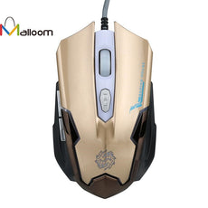 Malloom Overmall 2016 Mouse Game 2400 DPI 6D Buttons USB  LED Mechanical Wired Gaming Mouse For PC Laptop