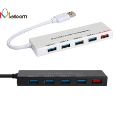 2017 hub usb New Arrival Portable USB 3.0 4-Port High Speed Hub with USB1.1/2.0 1 Charging Port#30