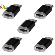 5PC 2016 Phone Accessories Free Shipping USB-C Type-C To Micro USB Data Charging Adapter For Android Phone