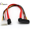 1PCS Hot Selling 30cm SATA Combo 7+15 Pin SATA Data Power Cable Combo Extension Cable 4 Pin Cable to Serial ATA Lead#20