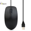 2017 Rechargeable Wired Mouse Gaming 1200DPI 2 Button For PC Laptop 1200 DPI USB Wired Optical Gaming Mice Mouses#25