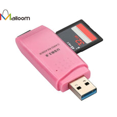 2PCS MINI Computer Reader Card 5Gbps Super Speed USB 3.0 Micro SD/SDXC TF Card Reader Adapter Wholesale