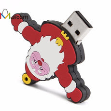 2017 Christmas Gift Hot Sale 16GB USB Memory Card Santa Claus USB 2.0 Flash Enough Memory Stick Storage U Disk