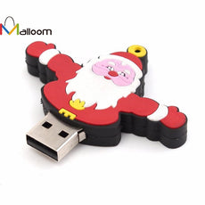 Gift Sale Free Shipping U disk Santa Claus USB 2.0 Flash Enough Memory Stick Storage U Disk 1GB
