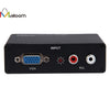 VGA And R L Audio To HDMI Video Converter Adapter Component Composite High Quality Retail Package Black US Plug Hot Sale #2515