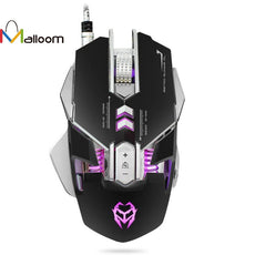 Malloom 2017 Wired Mouse Gamer Computer Mouse New 3200DPI Optical Adjustable 7D Button Wired Mechanical Gaming Mouse Mice For PC