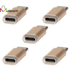 5PC PC Accessories Micro Usb Adapter USB-C Type-C To Micro USB Data Charging Adapter For Android Phone