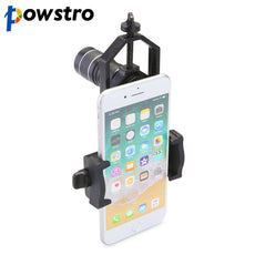 Powstro Universal Microscope Telescope Stand Adapter For Iphone 7 6S SE For Samsung Galaxy S8 S7 Smartphone Phone holder