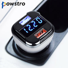 Qualcomm QC2.0 Car Charger 2 USB Quick Charge IQ2.0 Car Charging Adapter with Voltage Meter for Samsung Galaxy S6 HTC M9 Nexus 6